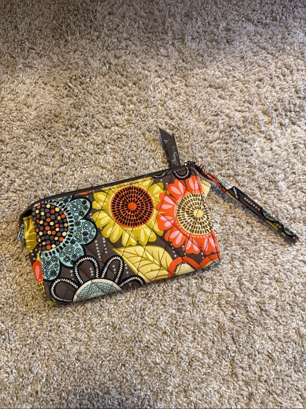 Vera Bradley Floral Quilted Wristlet Wallet